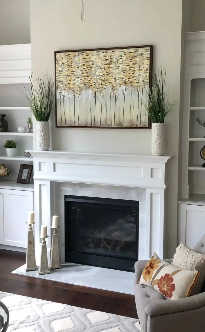 st. louis granite fireplace