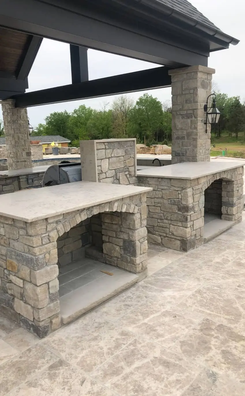 st. louis outdoor stone countertop